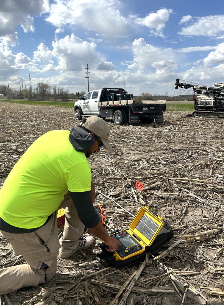 Field resistivity testing