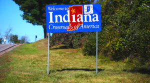 Indiana Welcome Sign