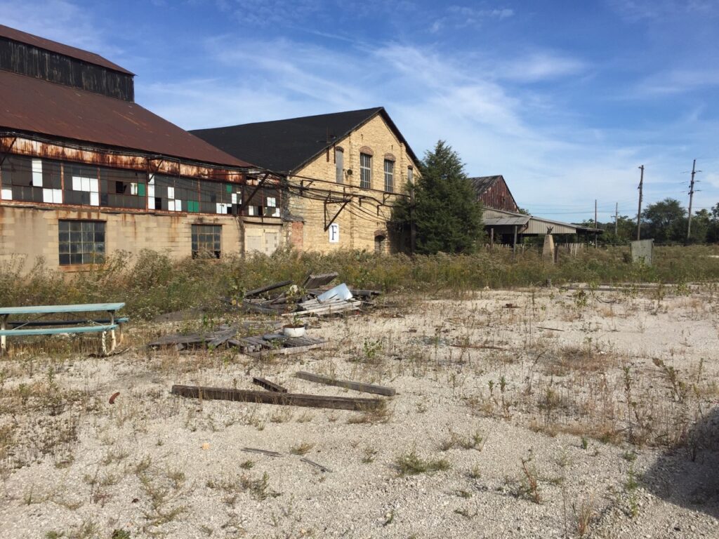 An environmentally-impacted site prior to remediation.